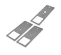 kalb LED Unterbauleuchte LED Unterbauleuchten Edelstahl gebürstet 5W - mit Touch-Dimmfunktion, 3er Set neutralweiß, neutralweiß