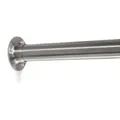 SOTECH Schrankstangen-Set Edelstahl rund Ø 25 mm – 600 mm + 1 Paar Stangenlager Circle - Silber