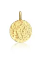 Elli Kettenanhänger Plättchen Disc Organic Struktur 925 Silber, Geo