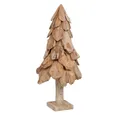 LebensWohnArt Dekoobjekt Teak Deko Baum BOOM ca. H120cm Tannenbaum Massivholz