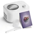 SPRINGLANE Eni Kompakt-Eismaschine 1L - 100W Selbstkühlend - Eis & Sorbet in 30 Min - Weiß