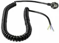 AS SCHWABE Anschluss Spiralkabel, 2,5 m, 3x1,5 mm², schwarz, offenes Ende 70424
