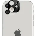 1x Kamera 9H Panzerhartglas für iPhone 12 3D KLAR Schwarzes ECHTES TEMPERED Panzerglas Kameraglas Kamerhartglas Kameraschutzglas Schutzglas Schutzfolie Panzerfolie