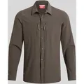 Craghoppers Herren NosiLife Pro V Langarmhemd - XL - Woodland Green