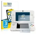 3x Panzerglasfolie Klar für Nintendo New 3DS