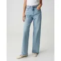 OPUS Weite Jeans MIVY FRESH High Rise aus Spanish Cotton blau 44 L31