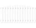 Vorgartenzaun Lightline Hochbogen 180 x 80/80 cm weiß