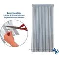 Maximex Türvorhang Grau-weiß, Zuschneidbar, Grau, Polyester Grau Weiß - Grau