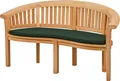 Bankauflage Sitzauflage Havana grün 139 x 49 cm als hochwertiges Polster für Bananenbank waschbares & UV-beständiges Kissen für Gartenbank
