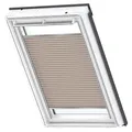 VELUX Wabenplissee Uni Beige 1155, Y47, Aluminiumschiene,GGU,Manuell,VELUX