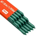 VEVOR Rankhilfe, 15er-Pack, Pflanzstab ⌀16x1705mm, kunststoffbeschichtete Metall-Tomatenstäbe, Pflanzenstütze mit spitzem Ende & rutschfesten Noppen für den Anbau von Kletterpflanzen & Gemüse