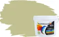 RyFo Colors Wand- und Deckenfarbe Manufakturweiß Grüntöne,1 L reicht für ca. 8 m², Deckkraft-/Nassabriebklasse 1, matt, atmungsaktiv, für Innenräume