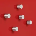 Magnet C5 Zylinder-Design silber stark Ø10x10 mm