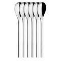 Puresigns ONE Extra Latte Macchiato Löffel 18,60cm Edelstahl Poliert Silber 6 Stück