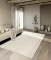 Villeroy & Boch Jute Teppich Rosalie - Natur Wohnzimmerteppich aus 100% Jute - Handgewebt & Natürlich - Boho Naturfaser Teppich Jute für Wohnzimmer, Schlafzimmer, Esszimmer – Reinweiß, 120x170 cm