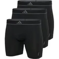 ADIDAS adidas Herren Boxershorts, 3er Pack - Boxer Briefs, Active Micro Flex Eco, Logo, einfarbig