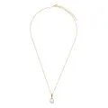 Heideman Halskette Alenia Damen - aus hochwertigem Edelstahl - silber gold rosegold farbend poliert - Kette für Frauen mit Perle weiß - 45cm lang mit Anhänger