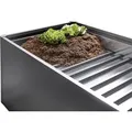 Hochbeet-Zwischenboden BIOHORT "HochBeet", grau (dunkelgrau, metallic), B:147cm H:3cm T:51cm, Stahlblech, Einlegeböden, BxTxH: 147x51x3 cm