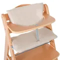 hauck 2-tlg. Deluxe Sitzkissen für Alpha Hochstuhl - Sitzpolster/Sitzauflage/Sitzverkleinerer/Hochstuhlauflage (Beige)