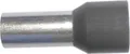 Isolierte Aderendhülse 0,75 mm² grau, Inhalt 100 Stück