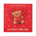 Depesche 0011694-040 Pop-up Glückwunschkarte zum Geburtstag, Klappkarte mit Musik, Lichtelementen und einem originellen Spruch, Geburtstagskarte inkl. Umschlag, Format 15,5 x 15,5 cm