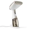 Conair Turbo ExtremeSteam Dampfglätter mit 5 EInstellungen | Dampfleistung 25g/Min. | Schnelle Aufheizzeit | 3 Aufsätze für feine und schwere Stoffe + Bügelfalten | weiß/beige