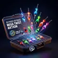 Njord Kalastus Messeneuheit 2025 Spoons Forelle Mega Twist 10 Stück in Spoonbox | Forellen Angeln Spoon Set Forellenköder | Forellen Blinker Angeln Forelle | Spinner Set Trout Spoon (2,8g UL)
