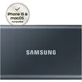 Portable SSD T7 1TB, Externe SSD grau, USB-C 3.2 Gen 2 (10 Gbit/s), extern