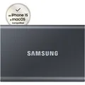 Samsung Portable SSD T7 USB 3.2 Gen 2 - 1 TB 1 TB Grau
