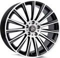 17 Zoll KESKIN KT18 5x112 ET38 Alufelgen BLACK FRONT POLISH