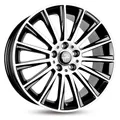 1x KESKIN WHEELS KT18 TURBO black front polished 7.0Jx17 5x112 ET38