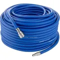 Poppstar Druckluftschlauch Premium Hybrid PVC mit Gewebeeinlage, (Innendurchmesser 9,2mm) mit Schnellkupplungen, bis 20 bar blau 5000 cm