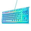 SteelSeries Apex 3 TKL Aqua RGB Gaming-Tastatur – Kompakter Tenkeyless-Formfaktor – 8-Zonen-RGB-Beleuchtung – Wasser- und Staubresistenz – Flüsterleise Gaming-Switches - DE Layout QWERTZ