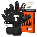 T1TAN Classic 1.0 Black-Out - Torwarthandschuhe - ohne Fingerschutz - Fußballhandschuhe für Torhüter - Größe 10