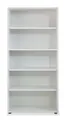 Wandregal Standregal Bücherregal Aktenregal Beistellregal 5 Fächer Weiß