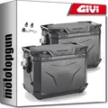 SEITENKOFFER TREKKER OUTBACK EVO SMART SCHWARZ 96 LT GIVI HONDA NC 750 X 2016 16