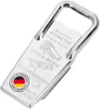 Westmark Flaschenöffner- und verschließer, Kapselheber, Schraubverschlussöffner,3-in-1, Stahl/Gummi, 8,6 x 3,7 x 1,5 cm, Hermetus, Silber/Rot, 61832270