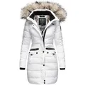 NAVAHOO Damen Stylischer Steppmantel Winter Parka mit edlem Fellimitat Paula