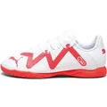 Puma Future Play IT Jr Kinder Fußballschuhe weiß fire orchid UK 1 EU 33 - Weiß/Rosa - 33