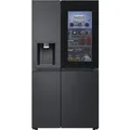 LG GSXE90EVDD Side-by-Side No Frost Festwasseranschluss, InstaView Essence Black Steel - Schwarz