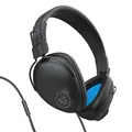 JLab Studio Pro Over-Ear Kopfhörer, Kabelgebundene Kopfhörer - Kabel ohne Verwicklungen - Ultra-Plüsch Kunstleder mit Cloud Foam Polstern - 40mm Neodym-Treiber mit C3 Sound, Schwarz