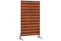 vidaXL Gartenzaun Sichtschutz Grau 100 x 50 x 180 cm Wetterfeststahl, (1-St)
