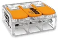 Wago 221-613 3-Leiter COMPACT Verbindungsklemme 0,5-6 mm², Betätigungshebel, transparent