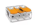 WAGO 221-613 3-Leiter COMPACT Verbindungsklemme 0,5-6 mm², Betätigungshebel, tra