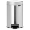 Brabantia Abfalleimer NEW Icon, Silber, Kunststoff, 3 L, 16.8x26.4x23.5 cm, Küchen, Küchenausstattung, Mülleimer