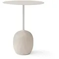 &Tradition - Lato Beistelltisch rund Ø 40 cm, H 50 cm, ivory white / crema diva Marmor