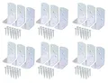 24 x Alberts Winkel - Flechtzaunhalter im Set, dickschichtpassiv., 40x60x30 mm 