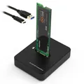 2 in 1 USB-A und USB-C Adapter für M.2 SATA SSD Docking Station