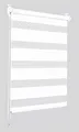 Doppelrollo Sonello weiß 40x130cm Klemmfix ohne Bohren Seitenzug Klemmrollo Duo