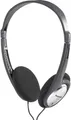 Panasonic RP-HT030 On Ear Kopfhörer kabelgebunden Schwarz, Silber Leichtbügel